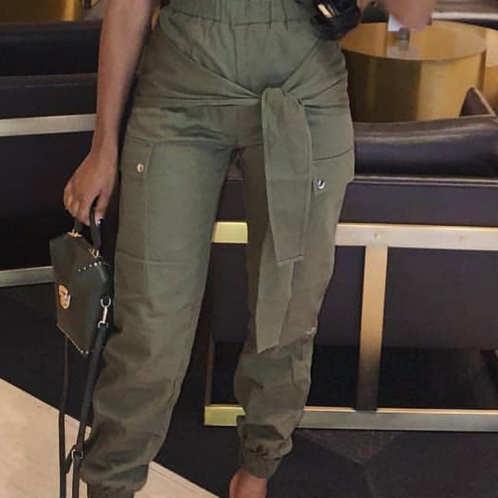 Tie front Cargo Pant NWOT